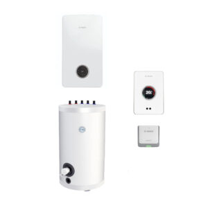 Pakiet Junkers Bosch Condens 3-20kW zasobnik 100L pogodówka WiFi bezprzewodowa