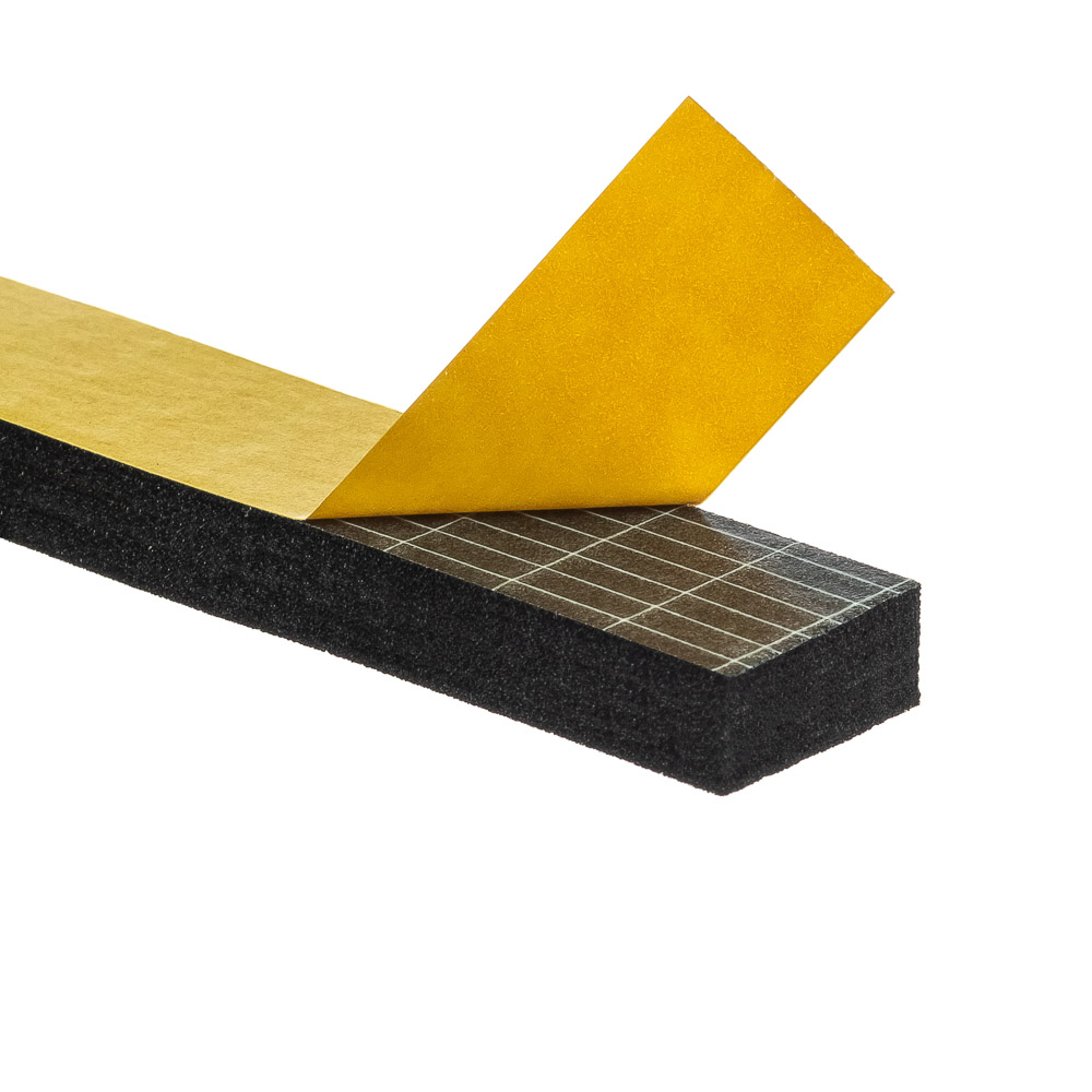 Uszczelka 8x20mm 40°ShA samoprzylepna EPDM 10mb wzmocniona