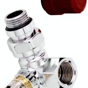 Zawór termostatyczny Danfoss RA-NCX kątowy chrom lewy RA-N 22,9mm