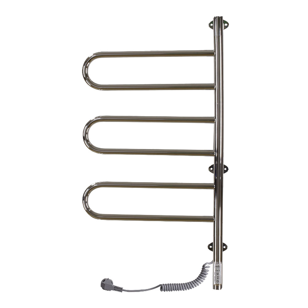 Grzejnik łazienkowy elektryczny 50W Ciri Inox 600X445mm