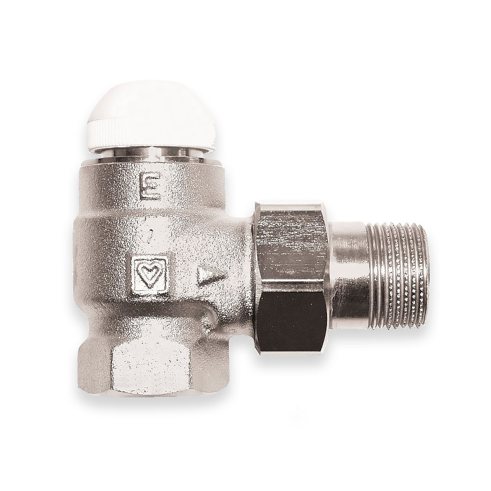 Zawór termostatyczny Herz TS-E kątowy 1/2 cala M28x1,5 grawitacyjny