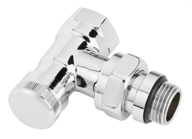 Zawór odcinający Danfoss RLV-CX 1/2 kątowy chrom
