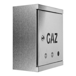 Skrzynka gazowa 35x25x15 cm TB inox na licznik zawór