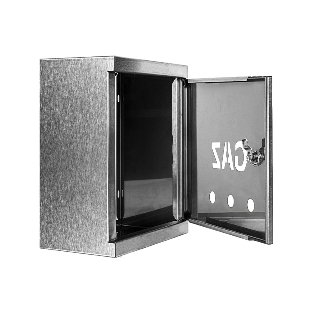 Skrzynka gazowa 35x25x15 cm TB inox na licznik zawór - obrazek 2