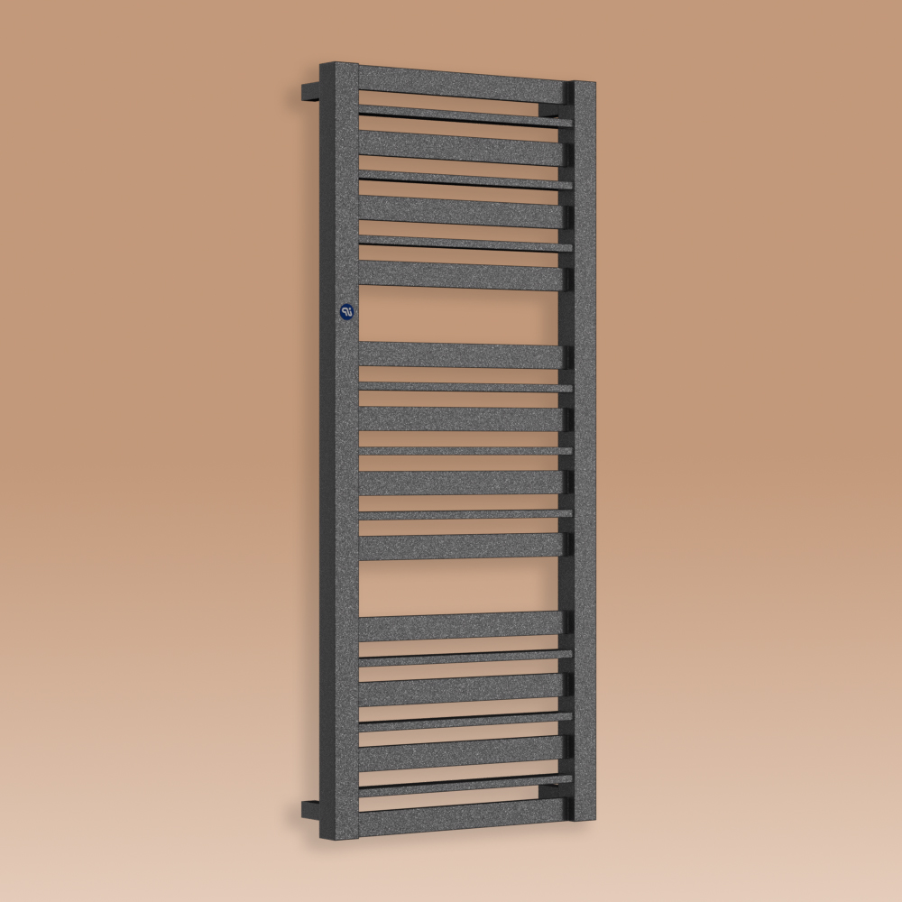 Grzejnik łazienkowy Code 1290x500mm przyłącze D465mm grafit RAL 9016