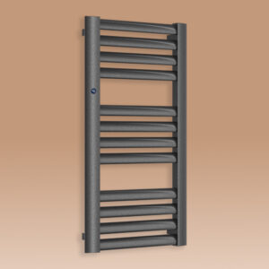Grzejnik łazienkowy MAKAO 1205x577mm przyłącze D500mm grafit RAL 9016