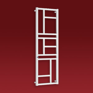 Grzejnik łazienkowy MONDRIAN 1740x600mm przyłącze D50mm RAL 9016