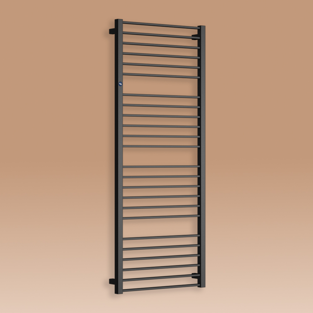 Grzejnik łazienkowy PIKO 1329x430mm przyłącze D400mm czarny mat RAL 9016
