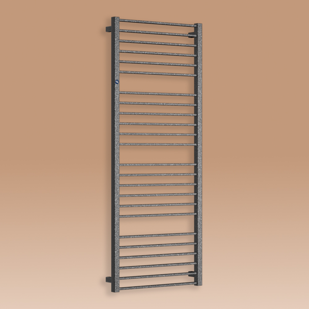 Grzejnik łazienkowy Piko 729x530mm przyłącze D500mm grafit RAL 9016