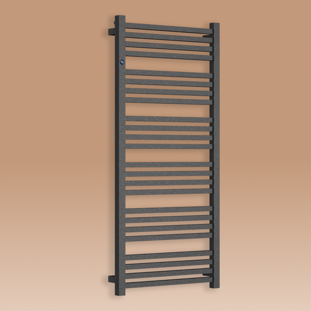 Grzejnik łazienkowy STICK 740x500mm przyłącze D470mm grafit RAL 9016