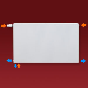 Grzejnik Stelrad Plan 22 600x1400x102mm przyłącze D50/B550mm lewy RAL9016